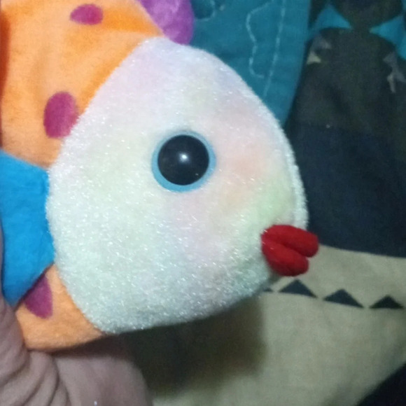 1999 Ty Beanie Baby Lips the Fish with tag - Picture 7 of 8